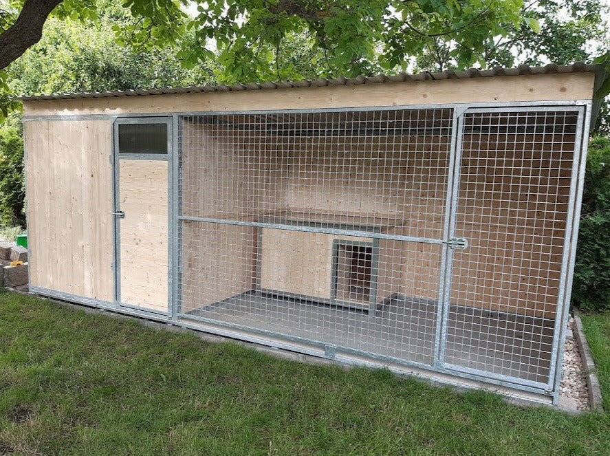 Kotec pro psa 2 x 3 m s přístavkem 2 x 2 m