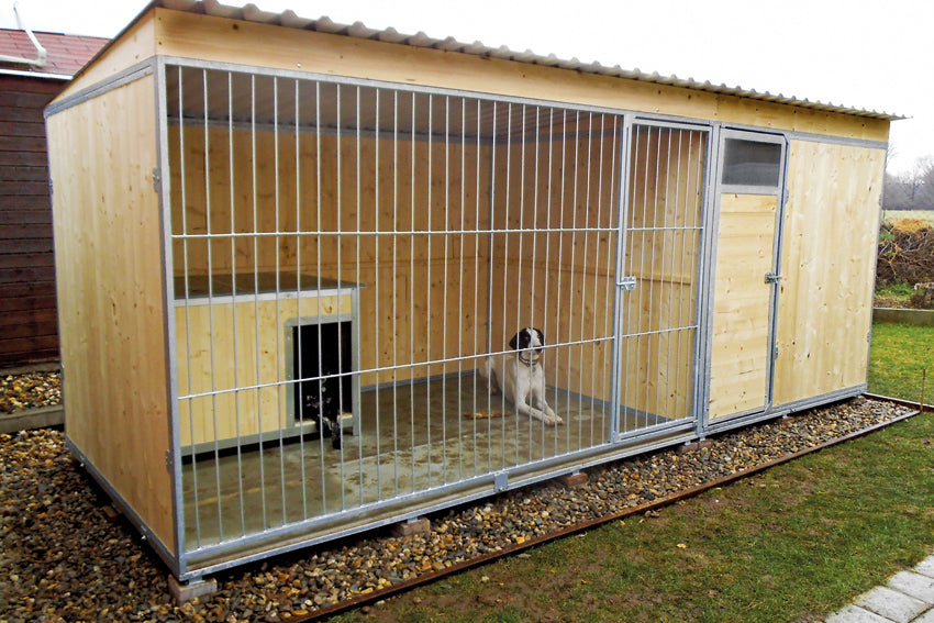 Kotec pro psa 2 x 3 m s přístavkem 2 x 2 m