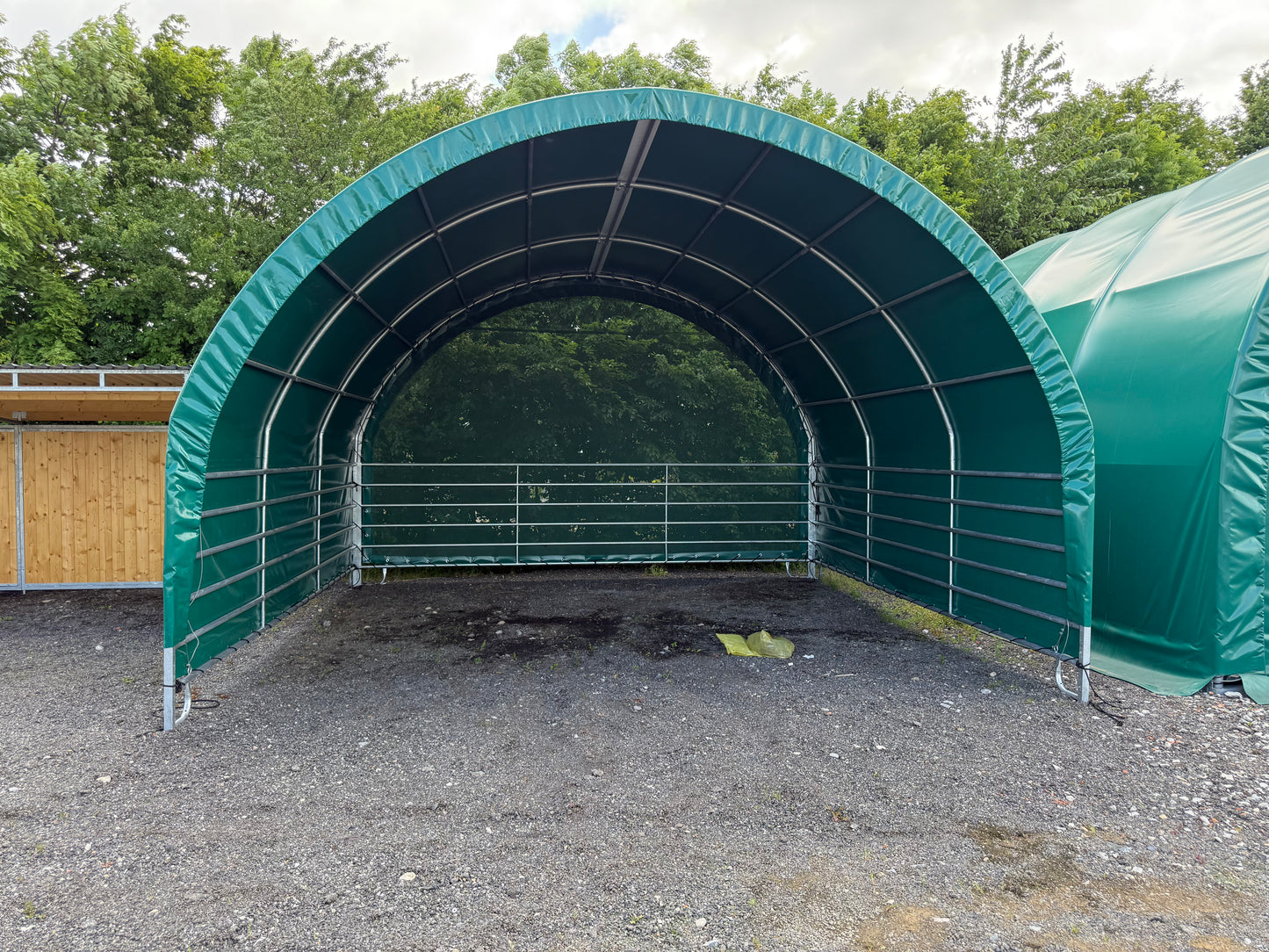 Plachtový přístřešek pro koně a skot 6 x 6 m