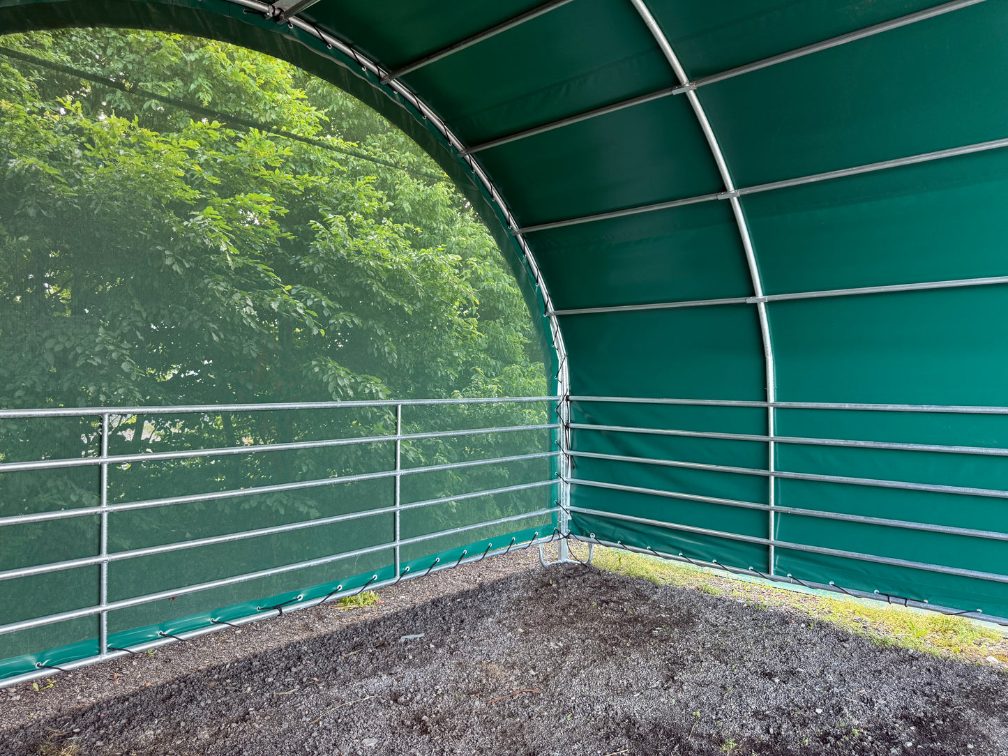 Plachtový přístřešek pro koně a skot 6 x 6 m