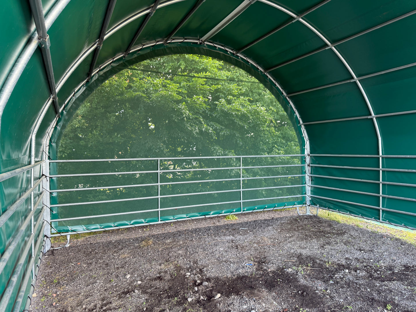 Plachtový přístřešek pro koně a skot 6 x 6 m
